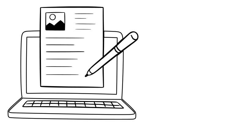 Icono de servicio como redactor médico